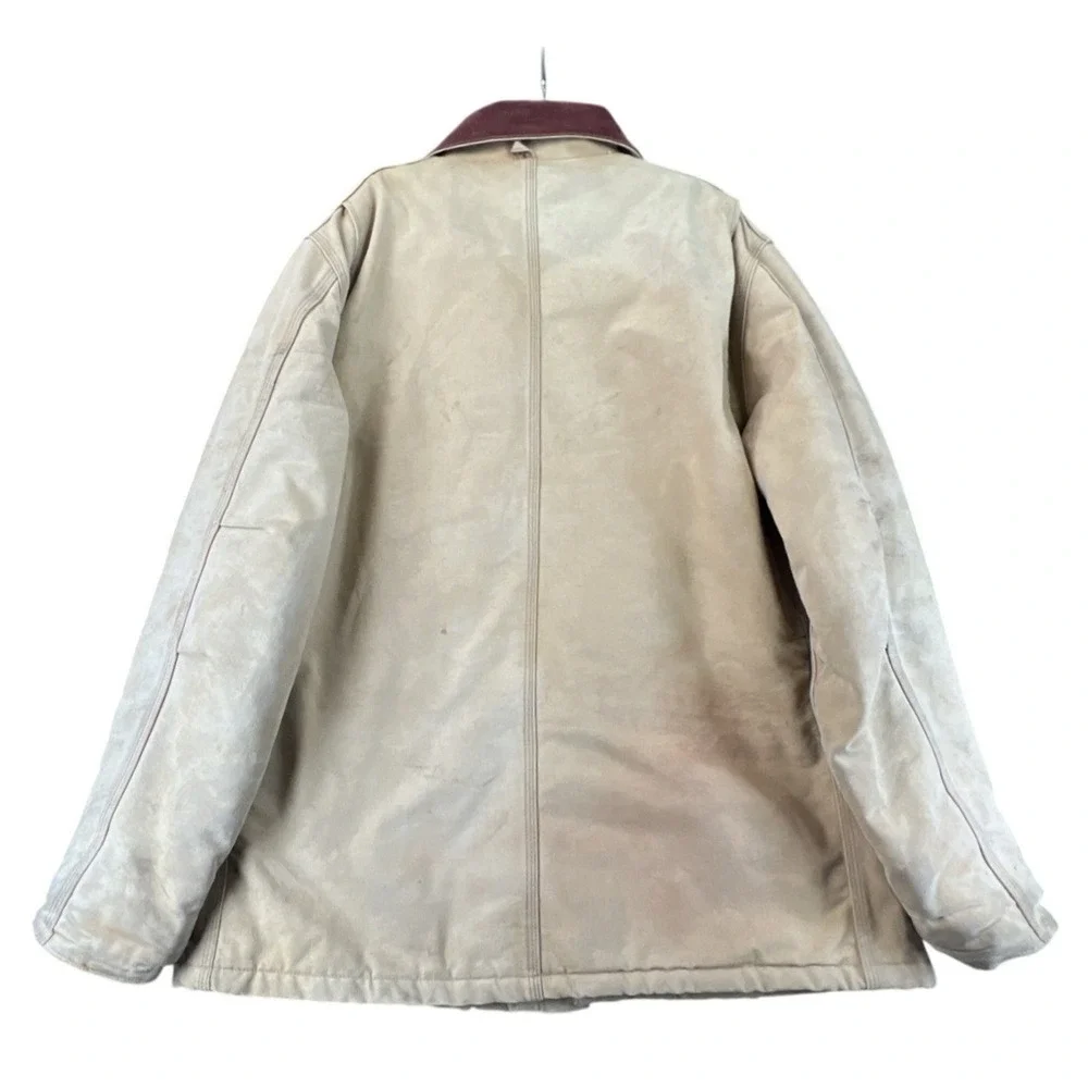 Carhartt Arctic Traditional Coat Mens Tan Brown Duck Canvas Work Jacket Lined‎